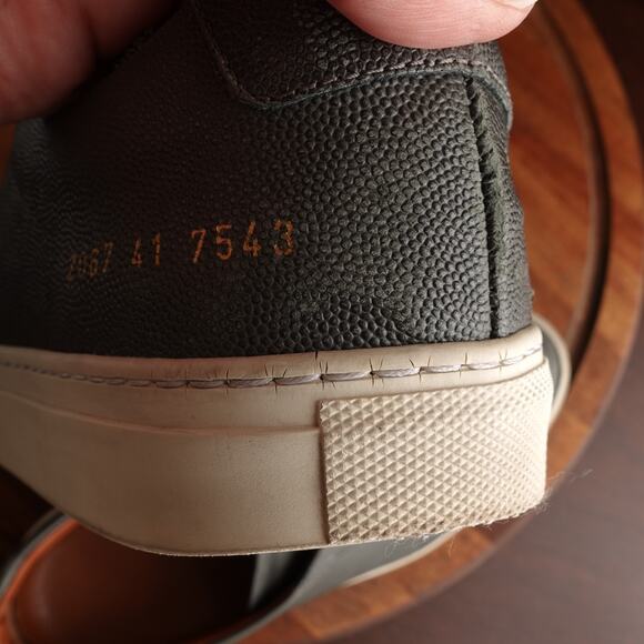 Common Projects Sneakers Mens SZ EU 41 US 8 Gray Original Achilles Low Leather - Picture 16 of 16